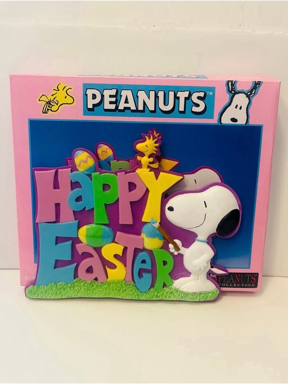 Kurt Adler Peanuts Collection Vintage Happy Easter Snoopy Woodstock Wall Plaque